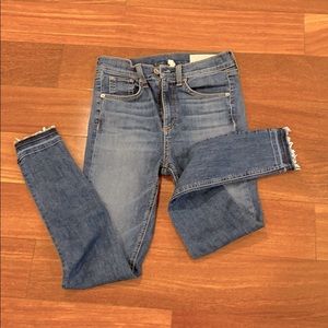 Rag and Bone High Rise Skinny Jeans Size 26